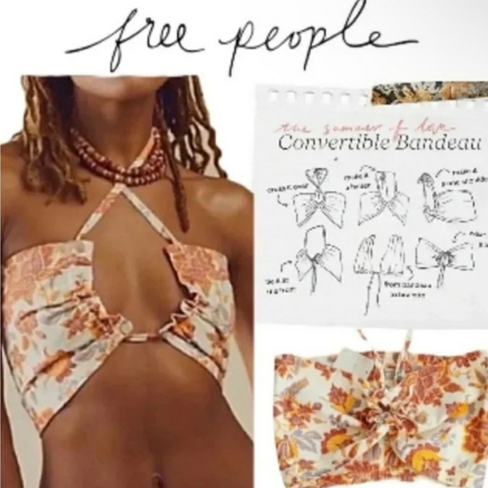 Free People Intimately  Summer of Love Convertible Bandeau Medium NWT - Picture 12 of 12